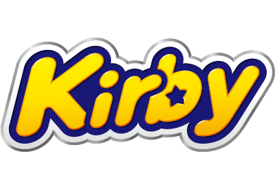 The word "Kirby" in bold, playful yellow font with a star.